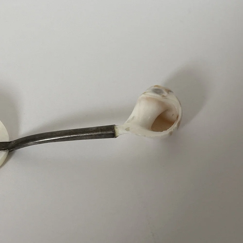 Vintage Mother of Pearl Silverplate Caviar Spoon